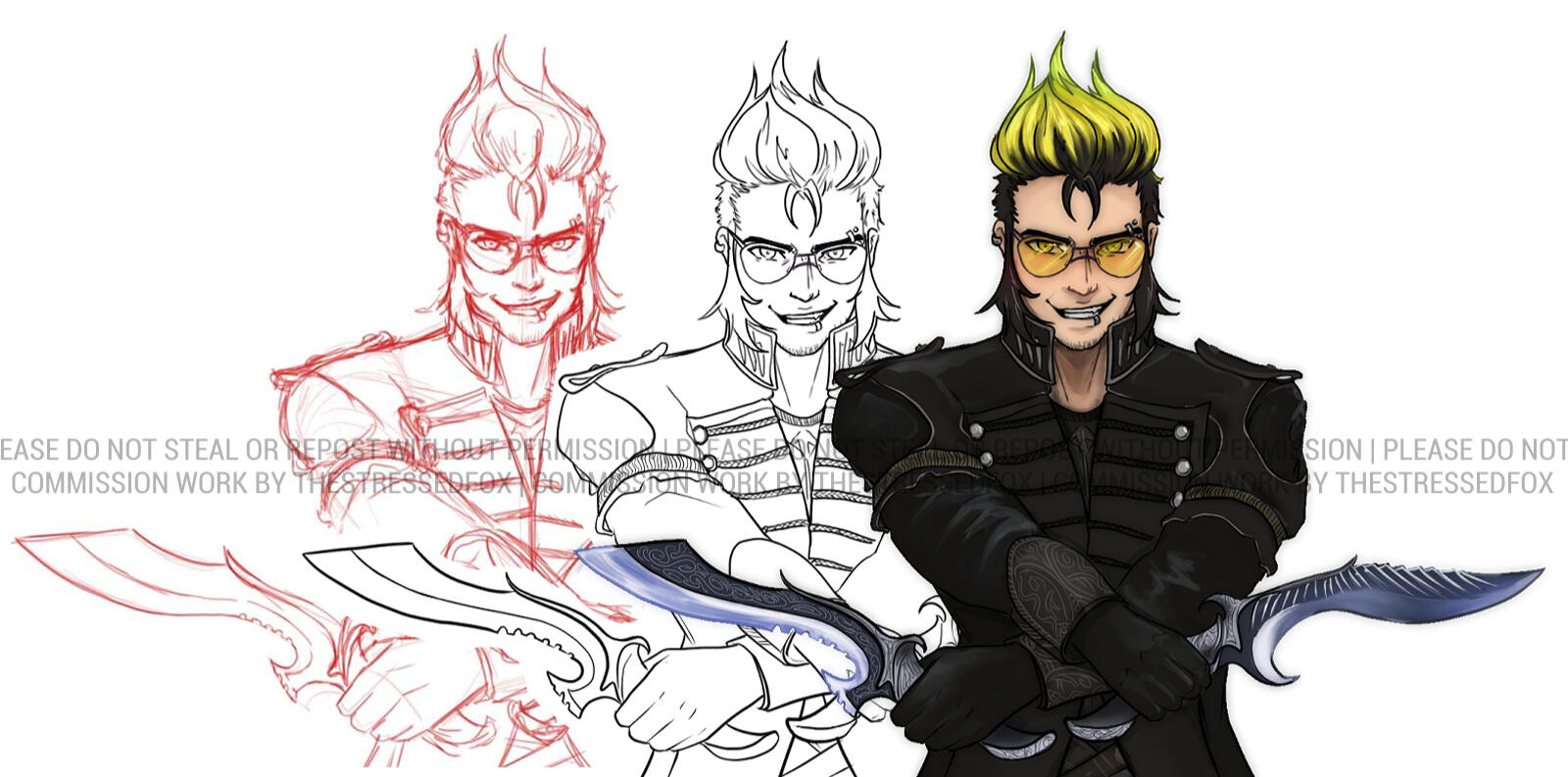 YouTube Thumbnail Half Body Commission for GuacaVS YouTube Thumbnail Half Body Commission for GuacaVS